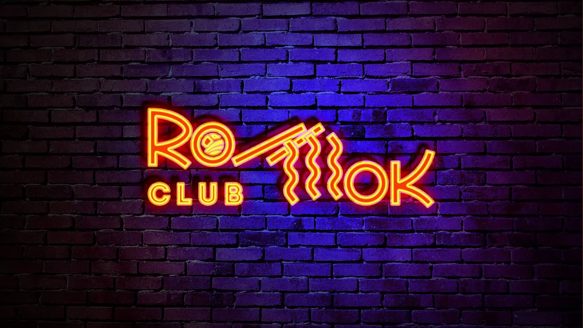 Разработка интерьерной вывески суши-бара «Roll Wok Club» в Усть-Илимске